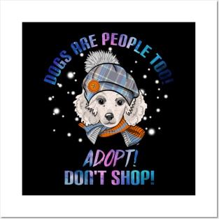 Dogs Are People Too T-Shirt For Dog Lovers Poodle Posters and Art